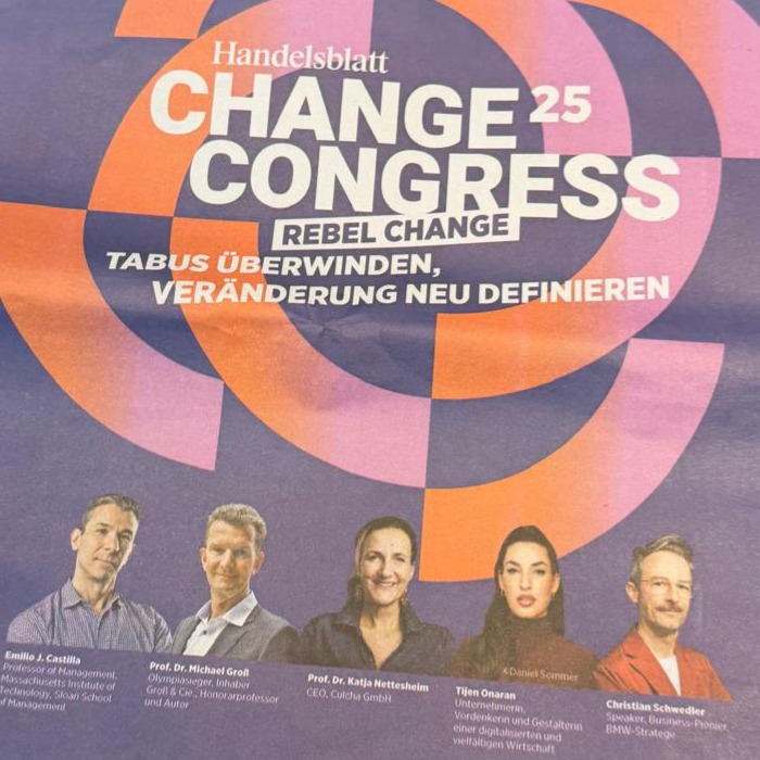 Ankündigung Handelsblatt Change Congress 2025