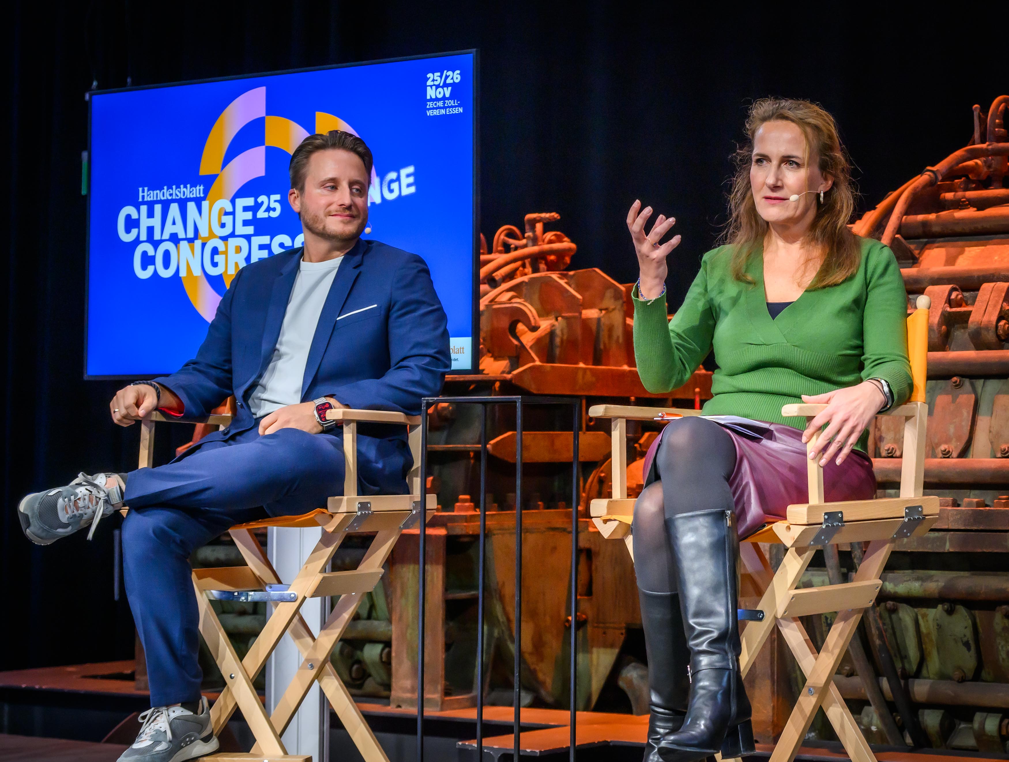 Katja Nettesheim im Bühnengespräch beim Handelsblatt Change Congress