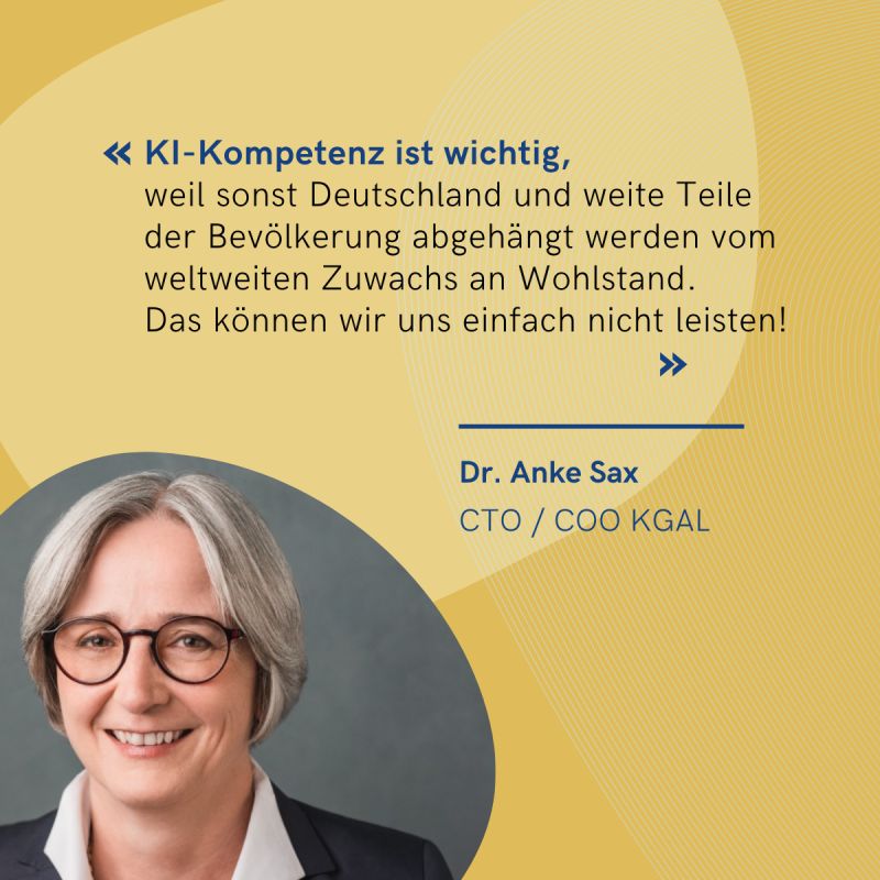 Statement von Dr. Anke Sax, CTO / COO KGAL