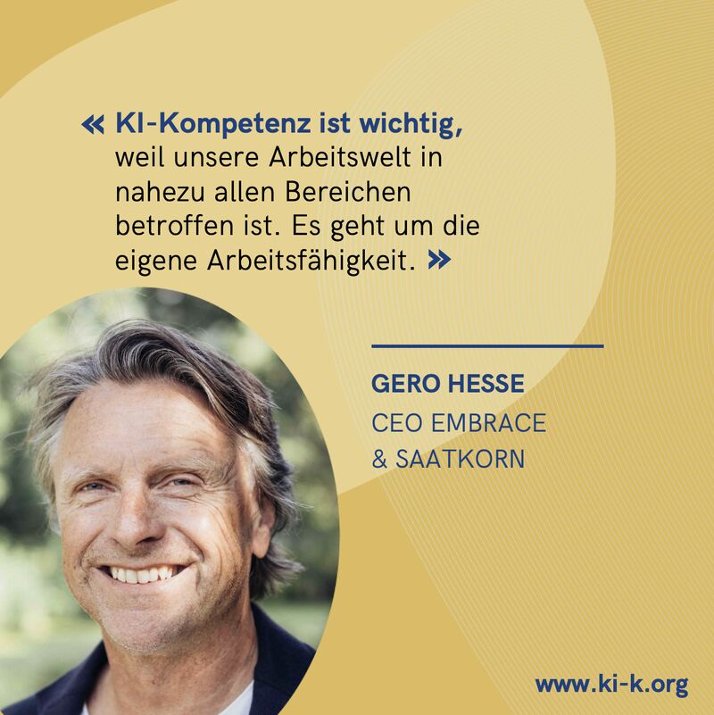 Statement von Gero Hesse, CEO Embrace & Saatkorn