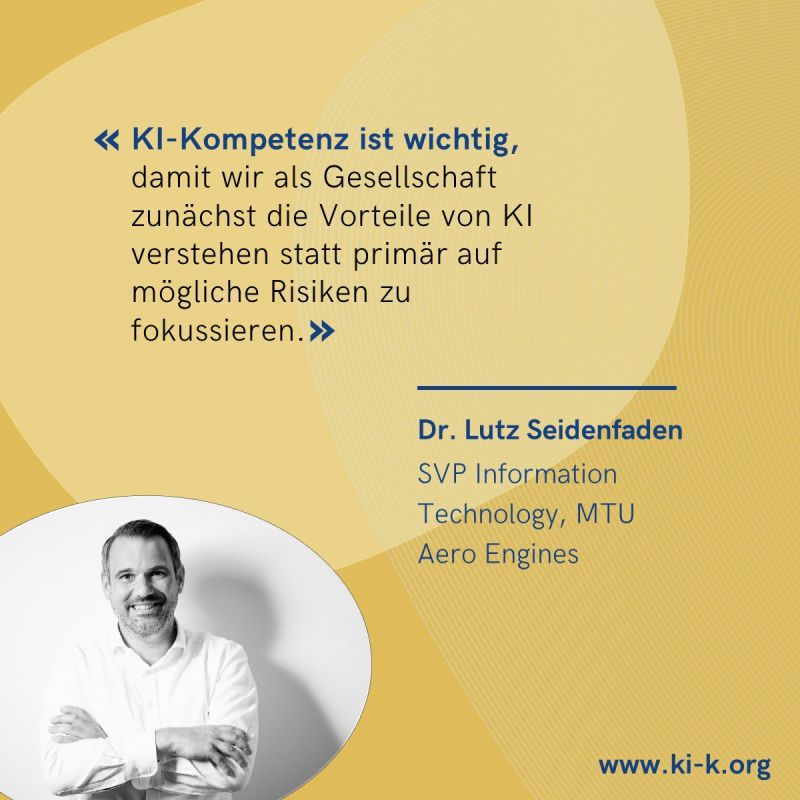 Statement von Dr. Lutz Seidenfaden, SVP Information Technology, MTU Aero Engines