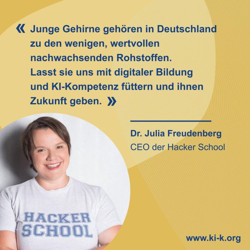 Statement von Dr. Julia Freudenberg, CEO der Hacker School