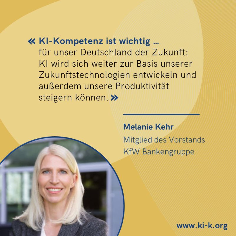 Statement von Melanie Kehr, Mitglied des Vorstands KfW Bankengruppe